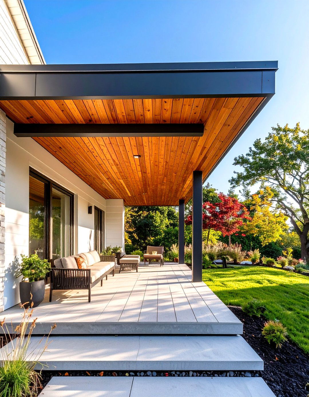30 House Modern Front Porch Ideas for a Sleek Entrance - We Love Home Blog