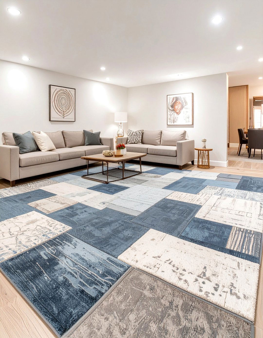 Carpet Remnants for a Budget Friendly Patchwork - 30 basement carpet ideas