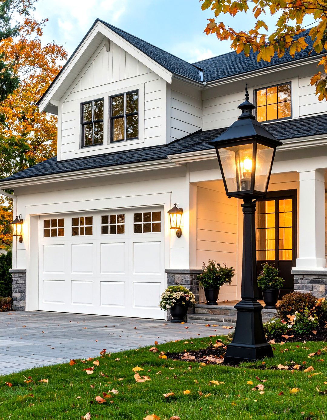 Carriage House Style Lanterns - 30 exterior garage lighting ideas