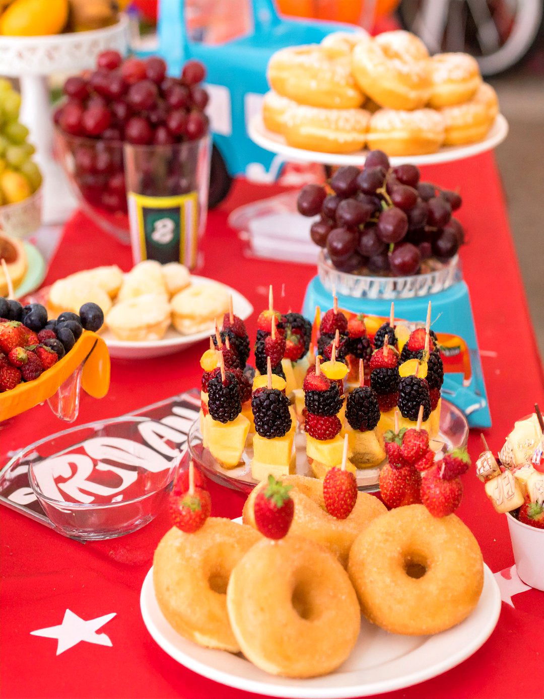 Cars and Trucks Themed Snack Bar - 30 baby shower food ideas boy