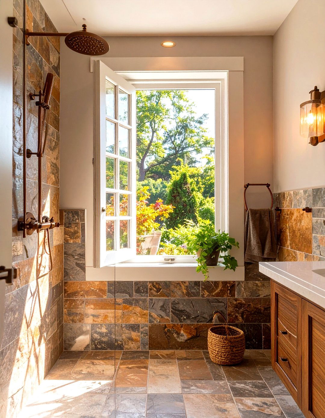 Casement Window in Shower - 30 window in shower ideas