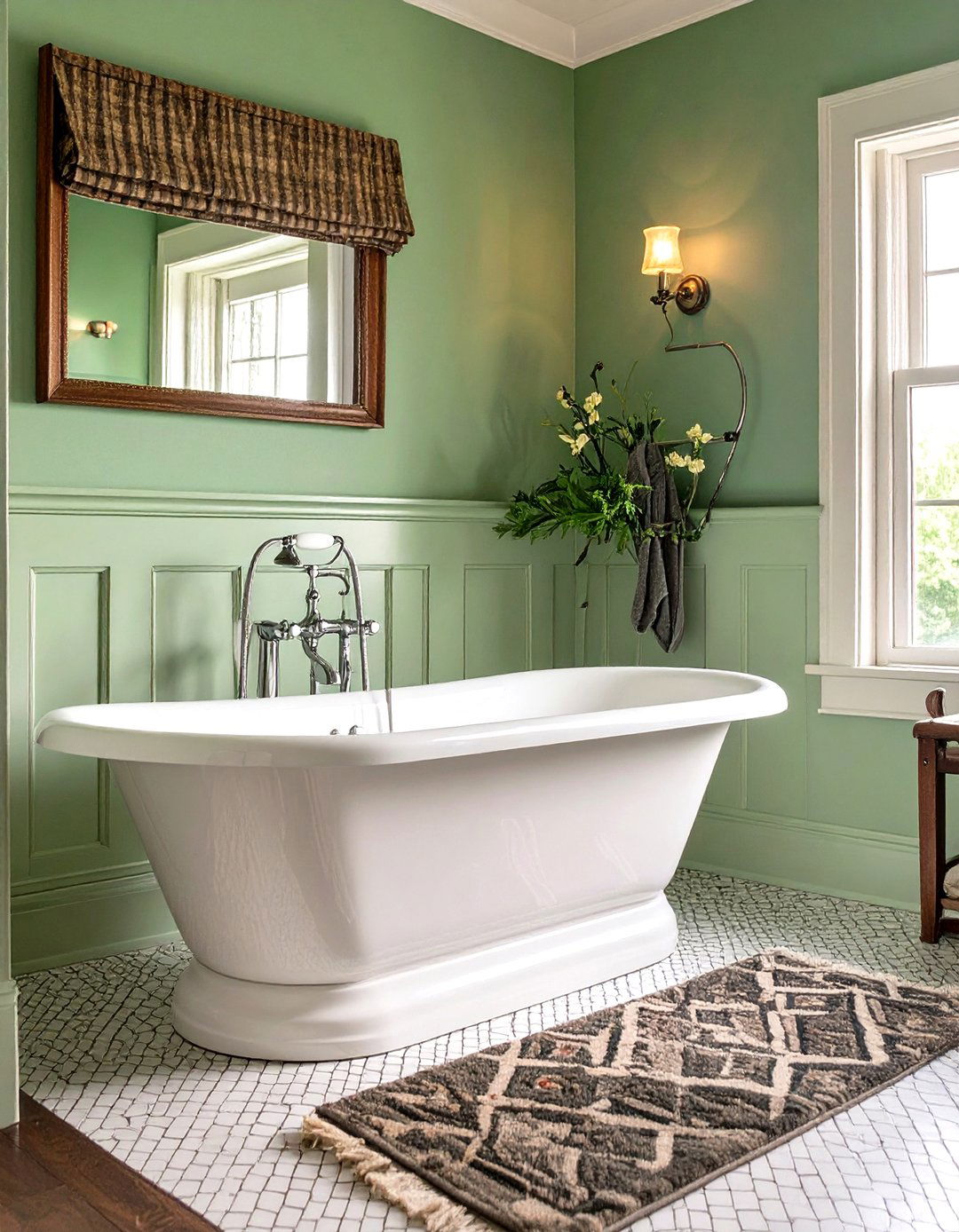 Cast Iron Tub Shower with Enameled Finish - 30 shower tub designs