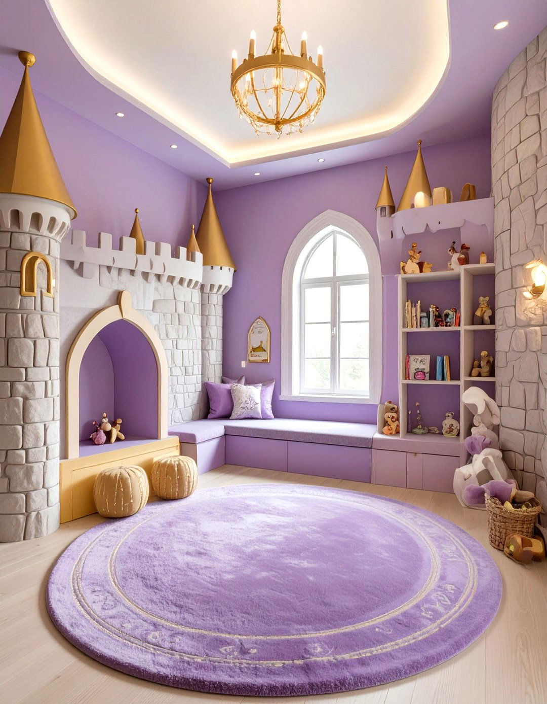 Castle and Kingdom Game Room - 30 game room ideas for kids