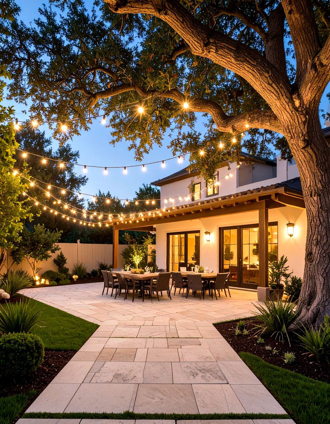 Catenary Curve Outdoor String Light Style - 30 outdoor string light ideas