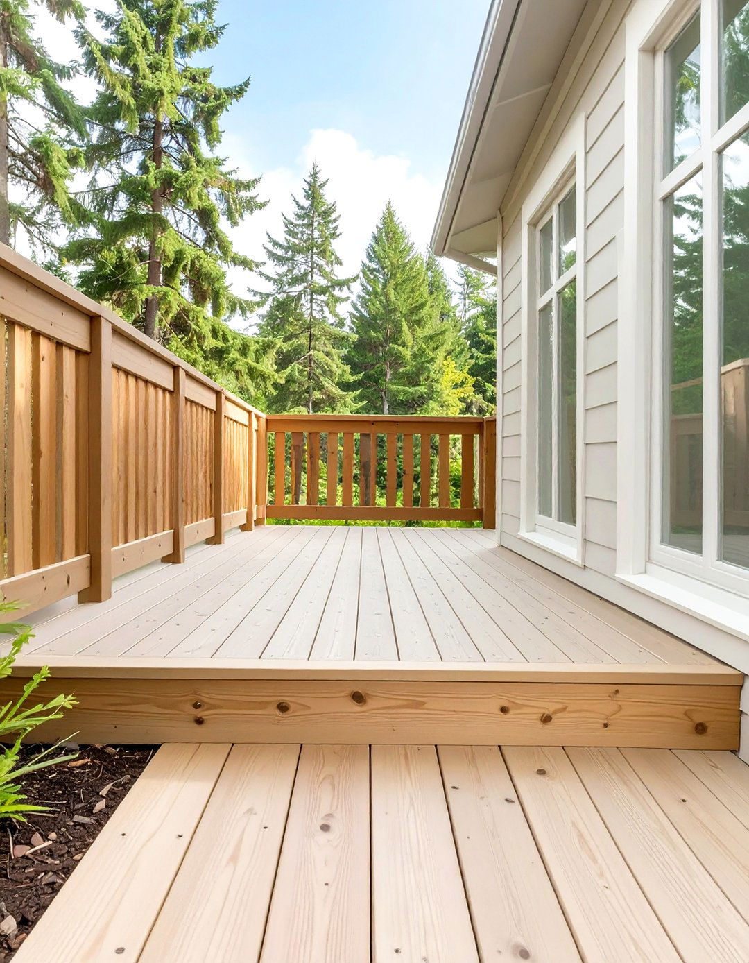 Cedar Fence Picket Skirting - 30 inexpensive deck skirting ideas
