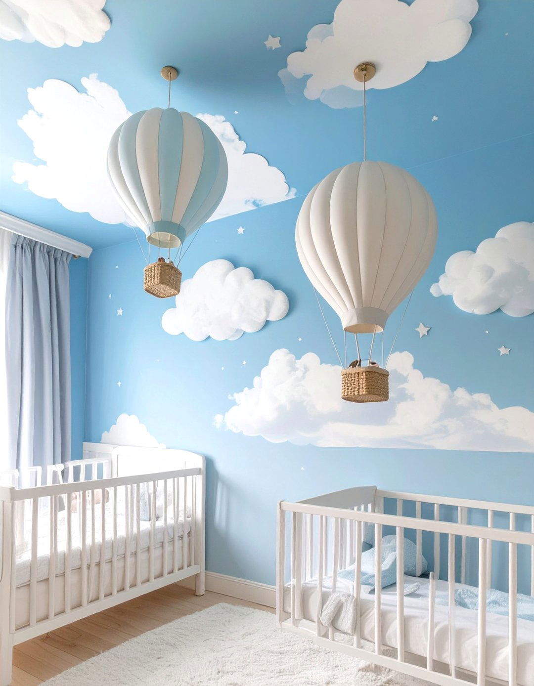 Ceiling Decor and Mobiles - 30 twin nursery ideas