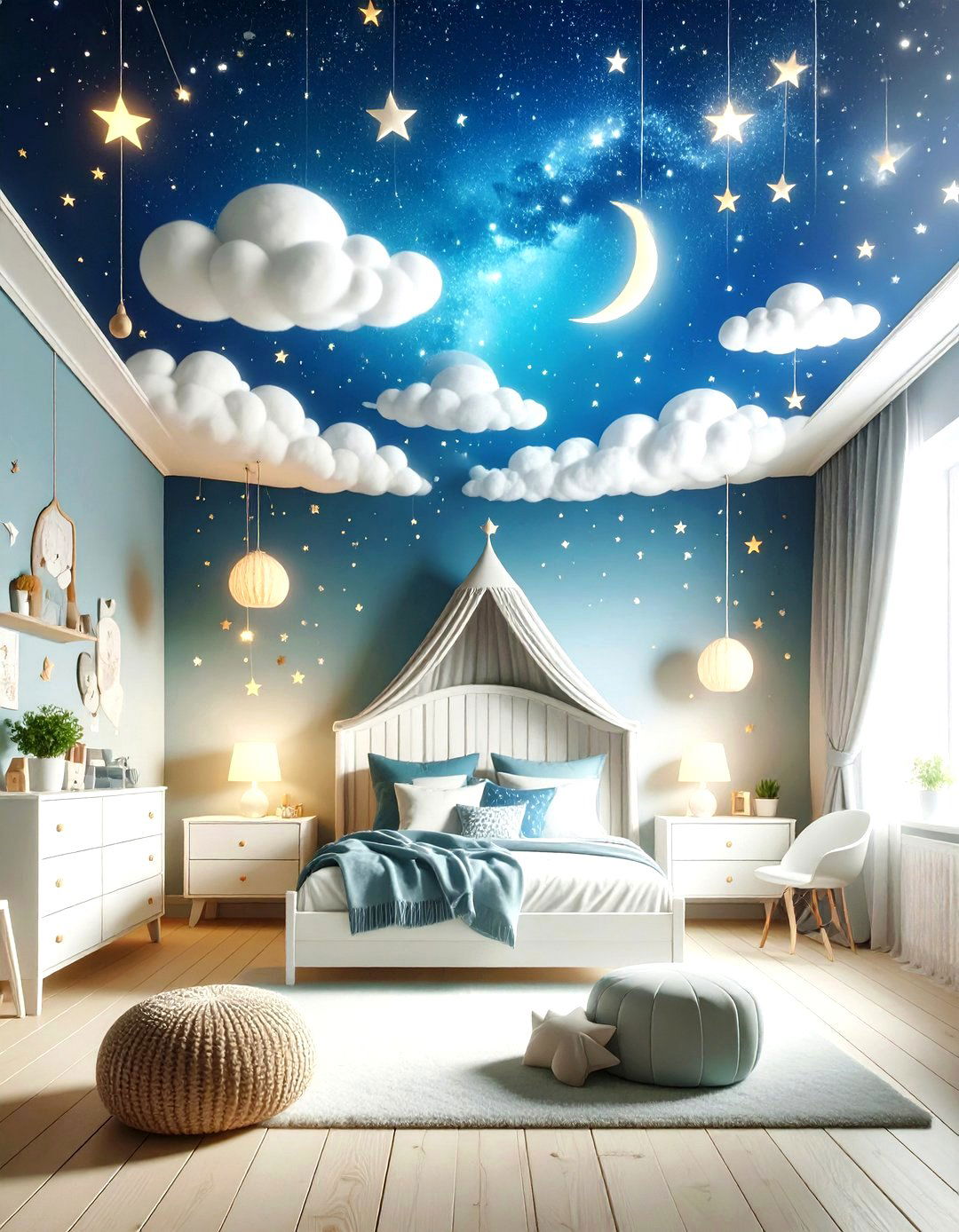 Ceiling Mural for Artistic Immersion - 30 emphasis interior design ideas