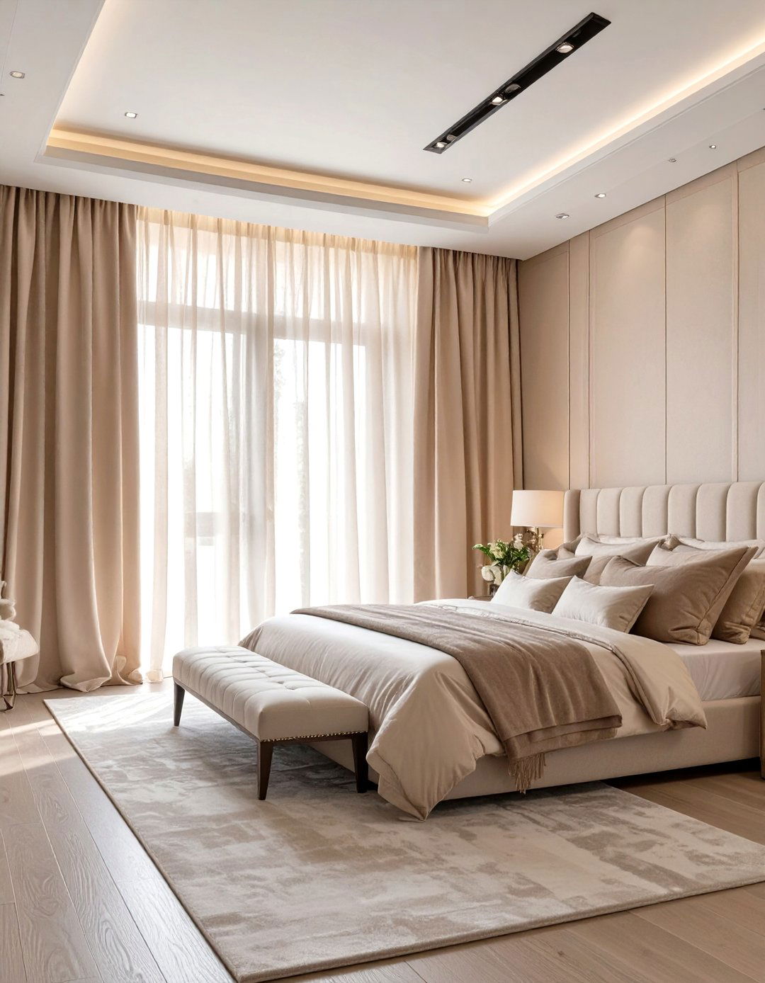 Ceiling to Floor Curtains for a Dramatic Bedroom - 30 curtain ideas for bedroom