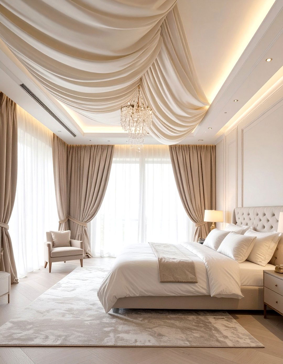 Ceiling to Floor Curtains for an Elegant Bedroom - 30 curtains for bedroom ideas