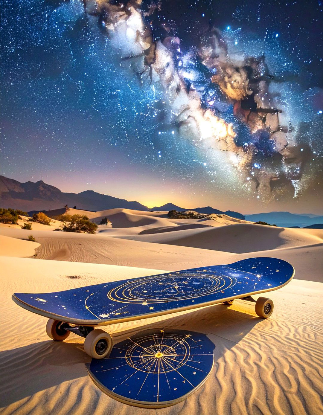 Celestial Map Skateboard Deck Design - 30 skateboard deck designs
