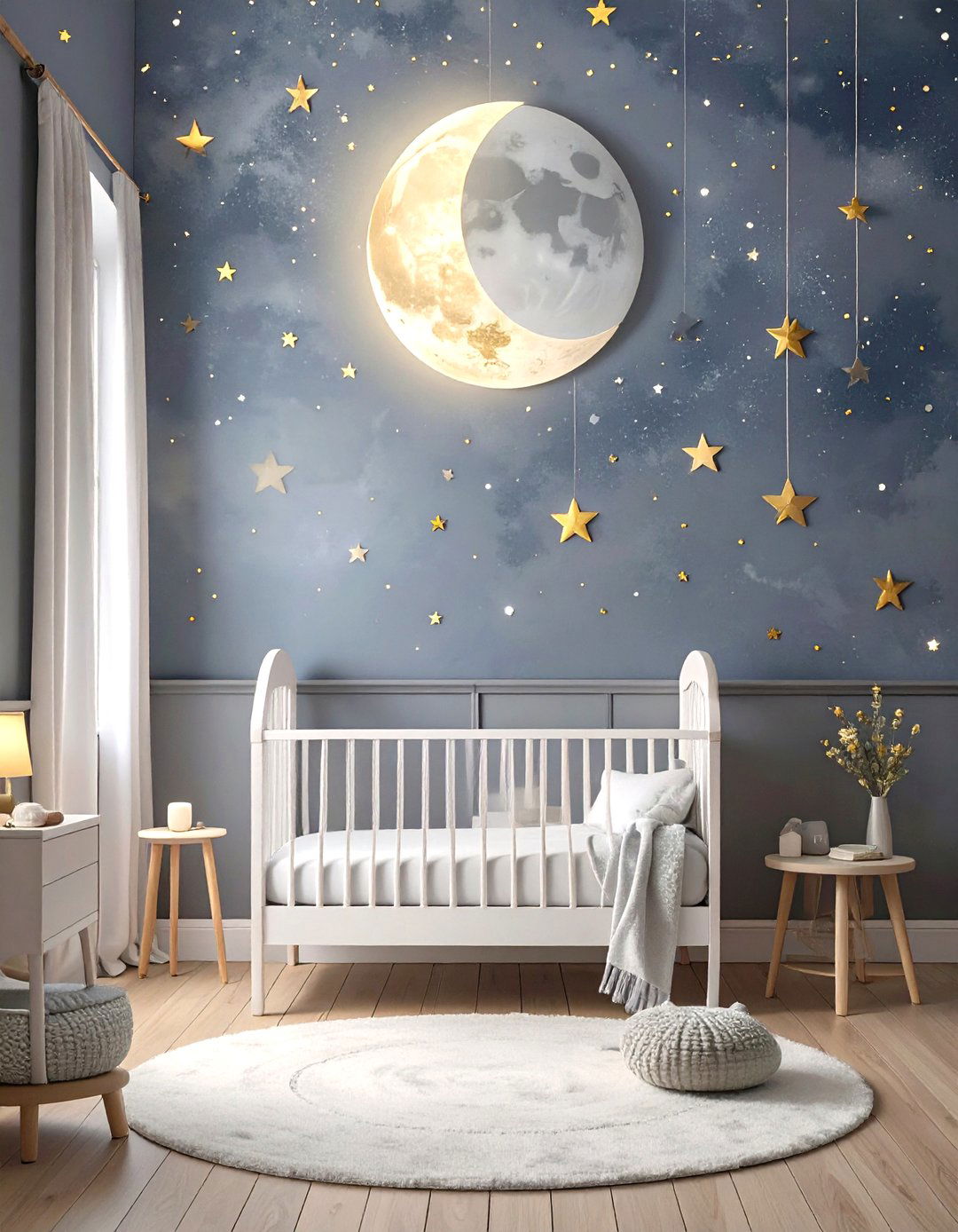 Celestial Night Sky Nursery - 30 nursery ideas neutral