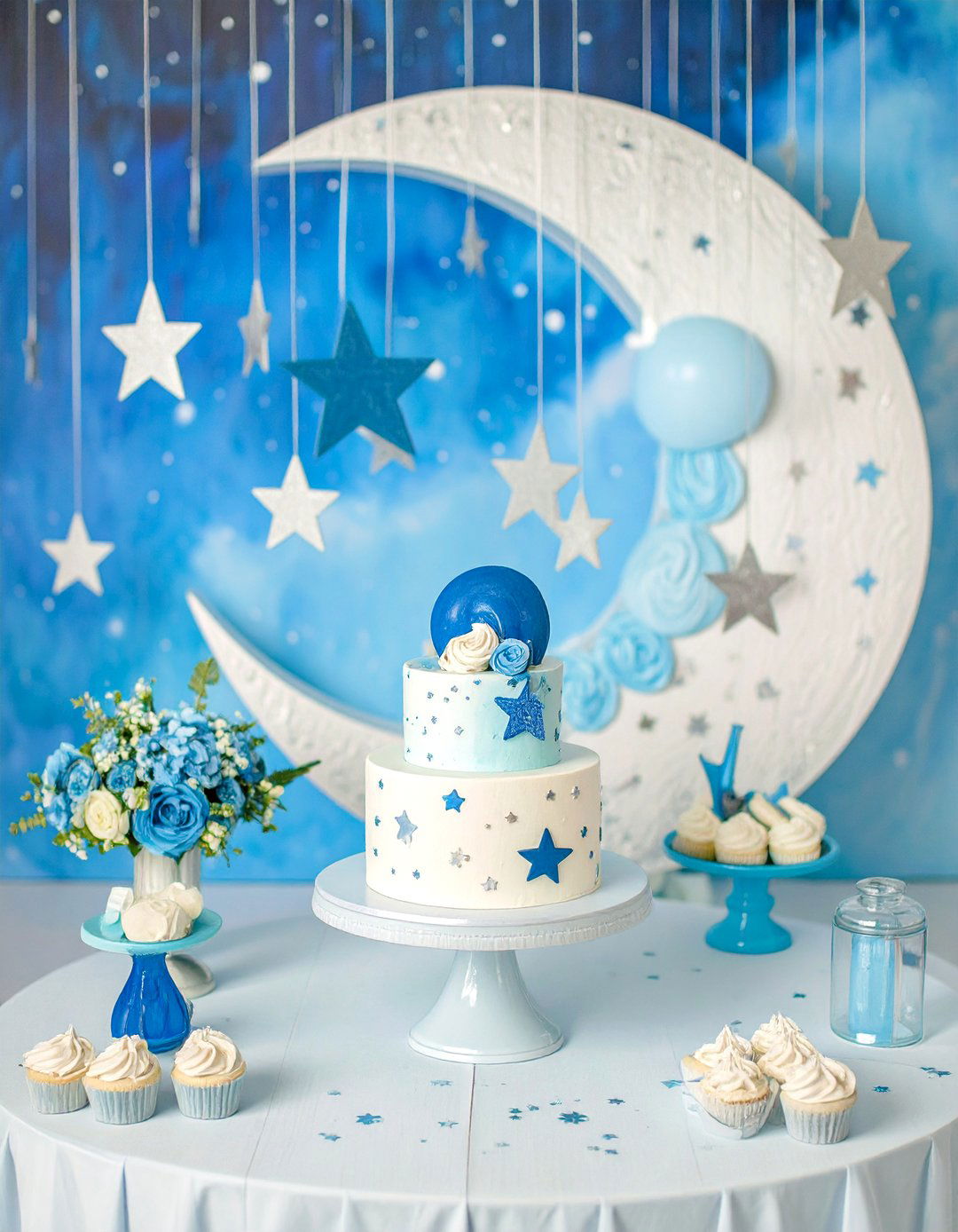 Celestial Over the Moon Baby Shower - 30 unique baby shower ideas