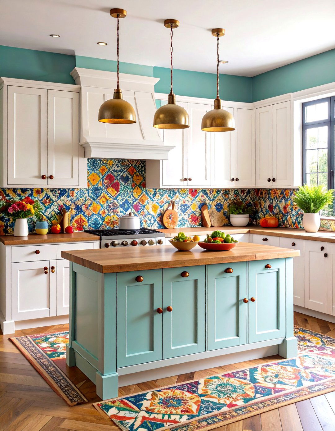 Ceramic Knobs with Hand Painted Designs - 30 kitchen cabinet hardware ideas