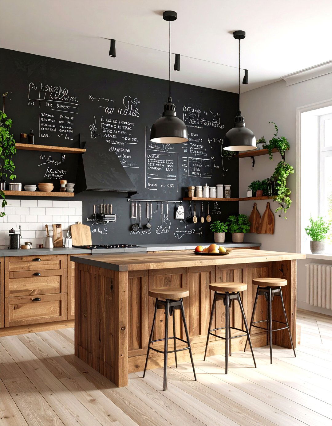 Chalkboard Menu Kitchen Wall - 30 kitchen wall art ideas