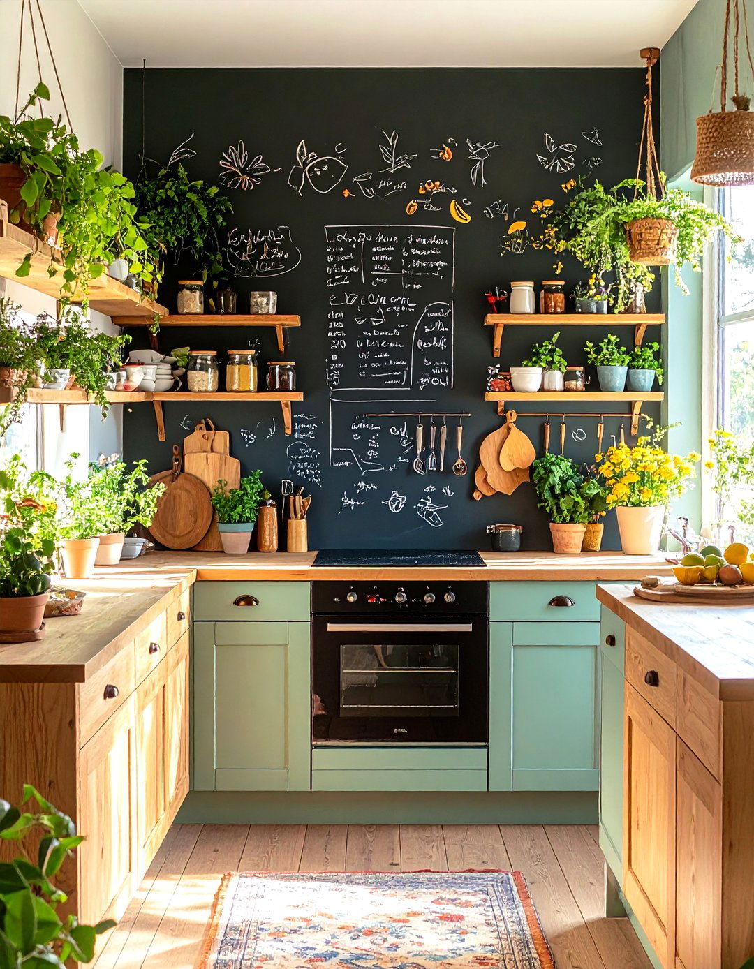 Chalkboard Paint Backsplash - 30 easy backsplash ideas
