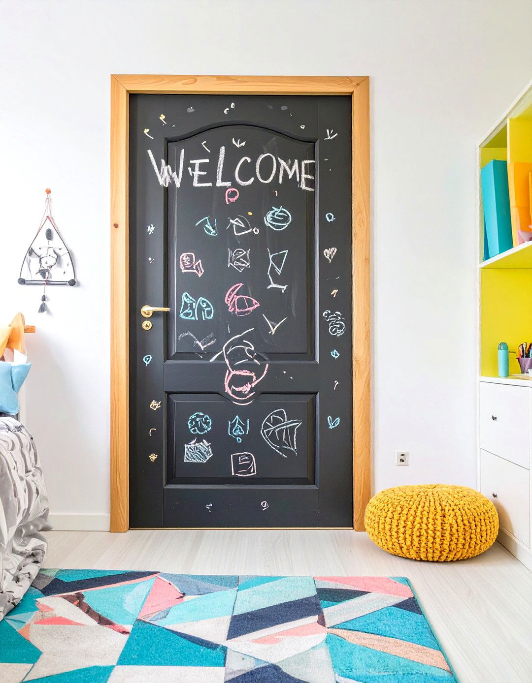 Chalkboard Paint Bedroom Door - 30 bedroom door ideas