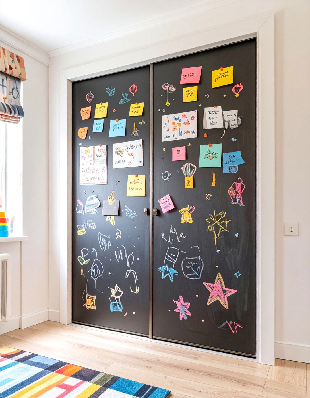 Chalkboard Paint Closet Doors - 30 small closet door ideas