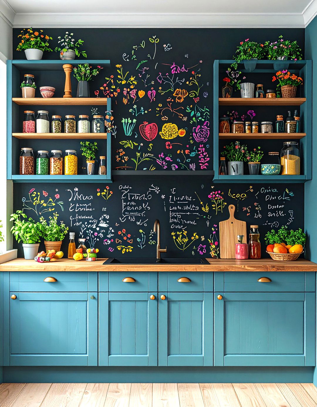 Chalkboard Paint Kitchen Cupboards - 30 kitchen cupboards ideas