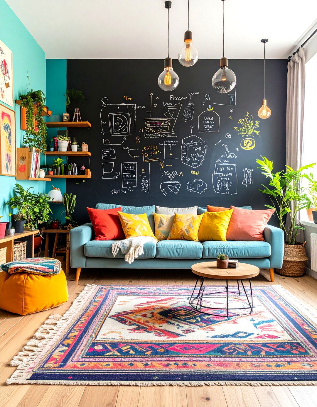 Chalkboard Paint Living Room Wall - 30 living room wall ideas