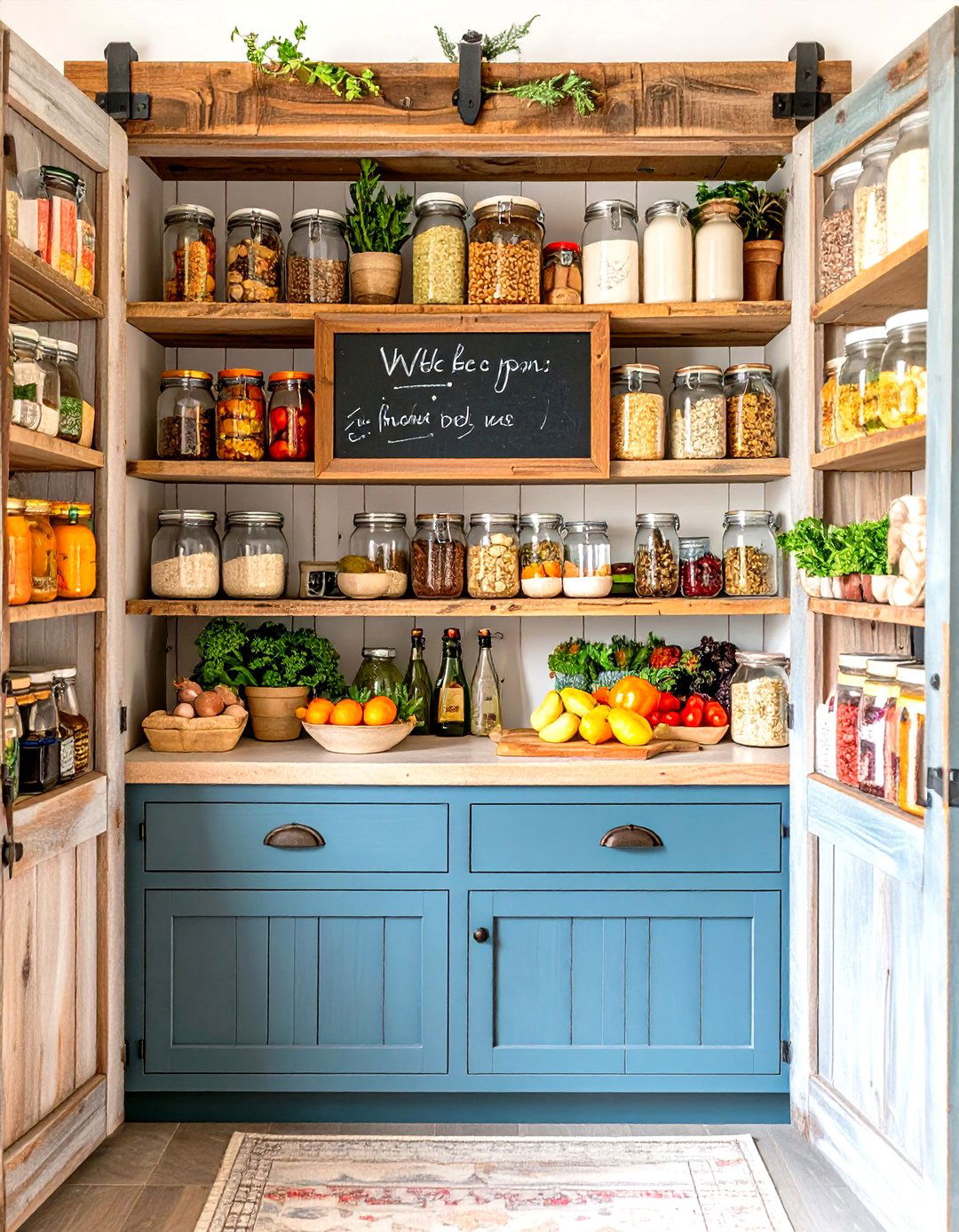 Chalkboard or Whiteboard for Inventory - 30 pantry organizer ideas