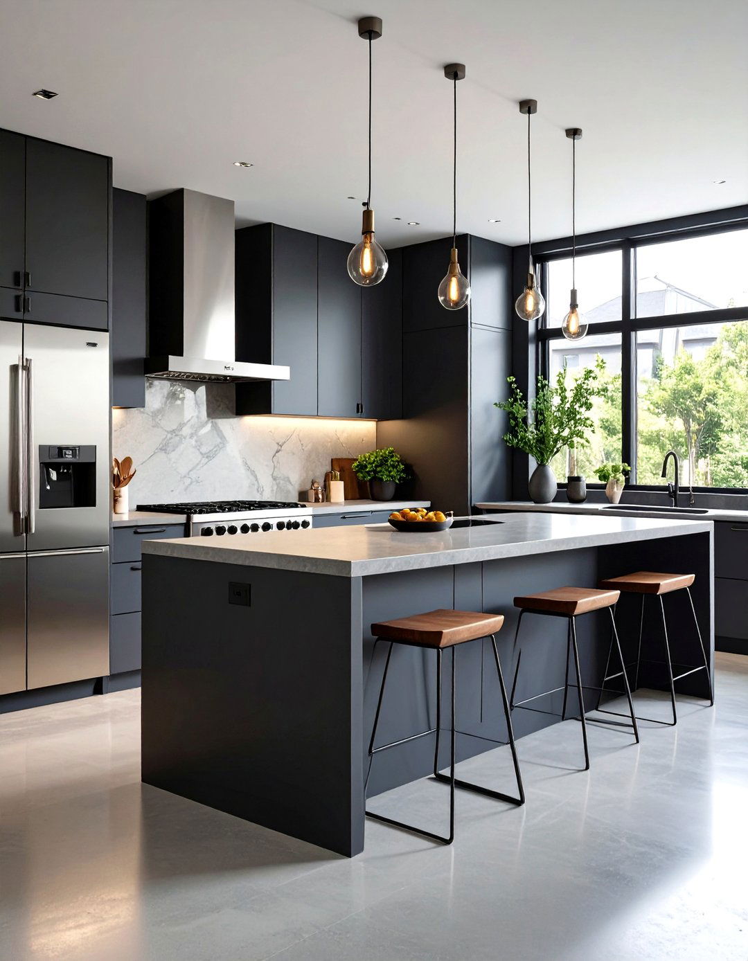 Charcoal Gray Kitchen Cabinets - 30 kitchen cabinet paint ideas