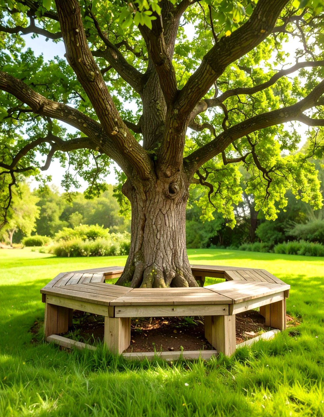 Charming Tree Surround Bench - 30 outdoor bench ideas