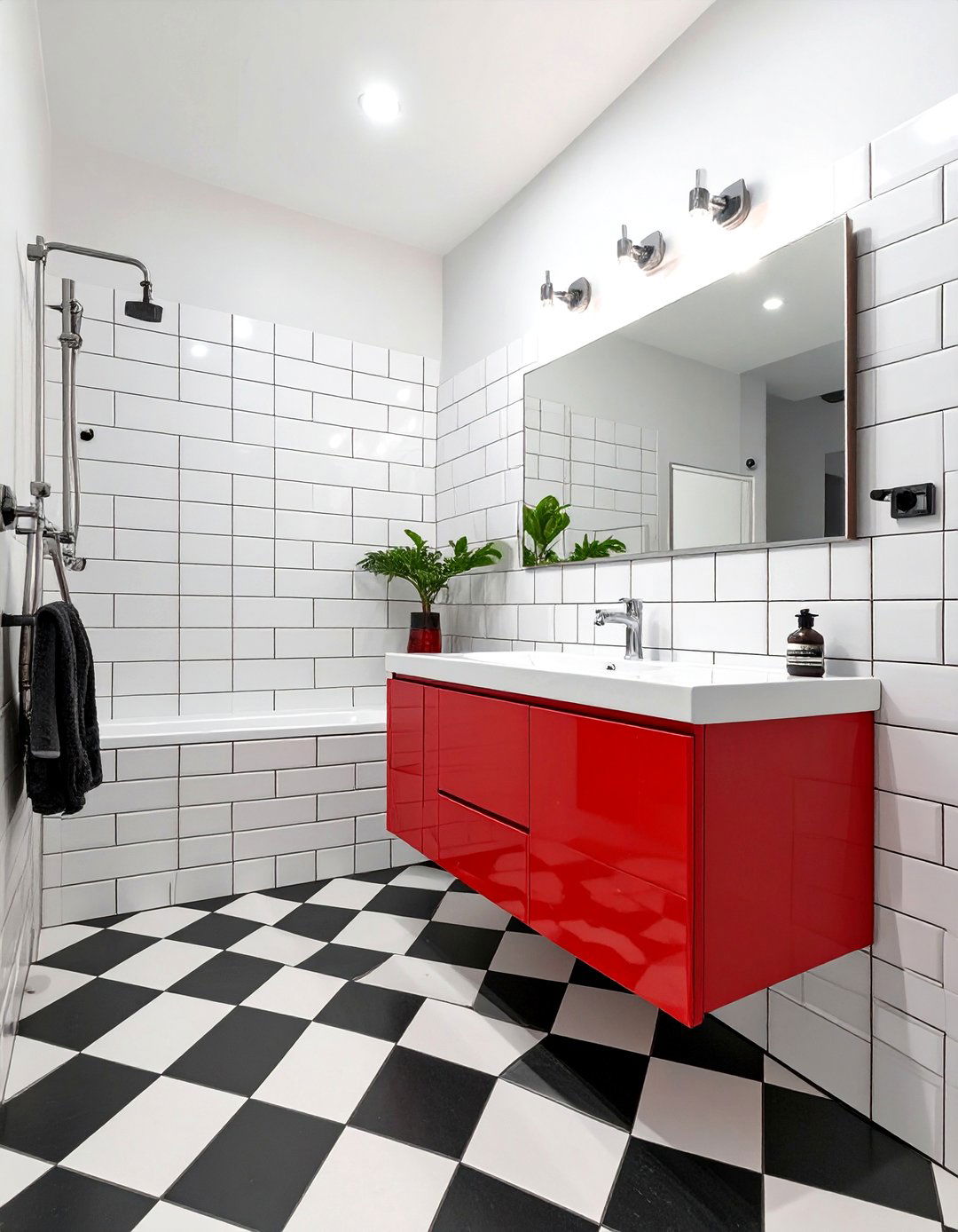 Checkerboard Bathroom Tile Floor - 30 bathroom tile floor ideas