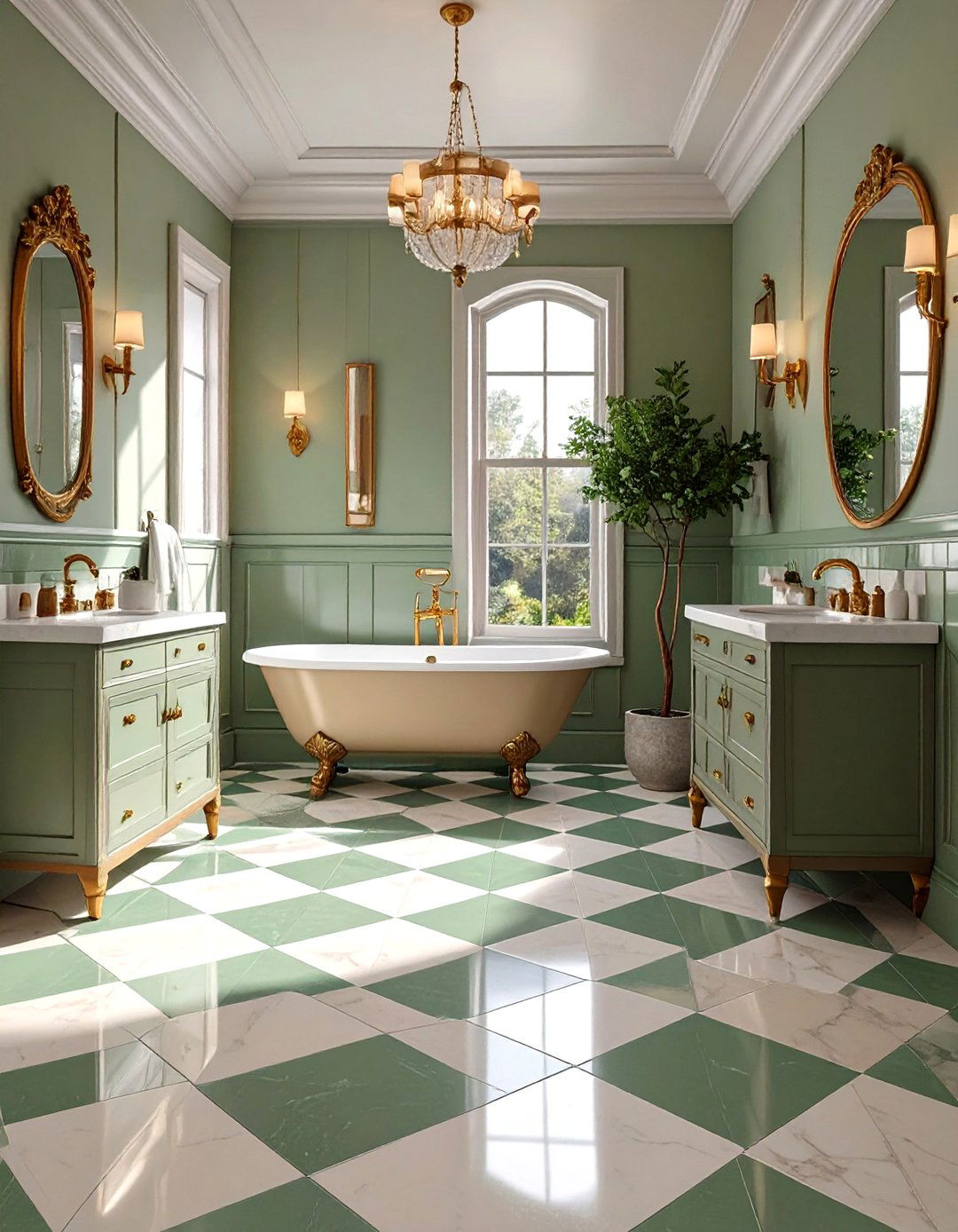 Checkerboard Pattern Tiles - 30 bathroom floor tile ideas 2025