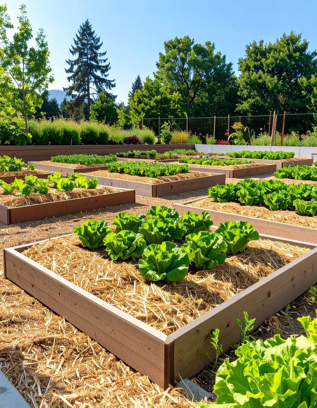 Checkerboard Pattern Vegetable Garden - 30 vegetable garden design ideas