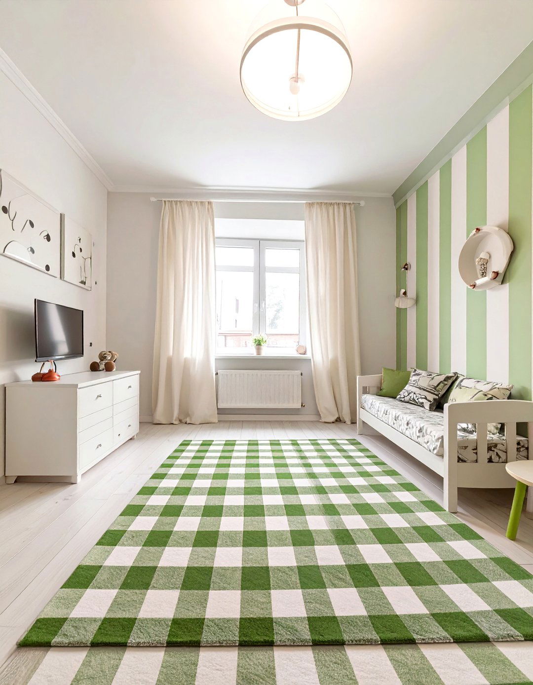 Checkered Pattern Play Room - 30 cute room decor ideas