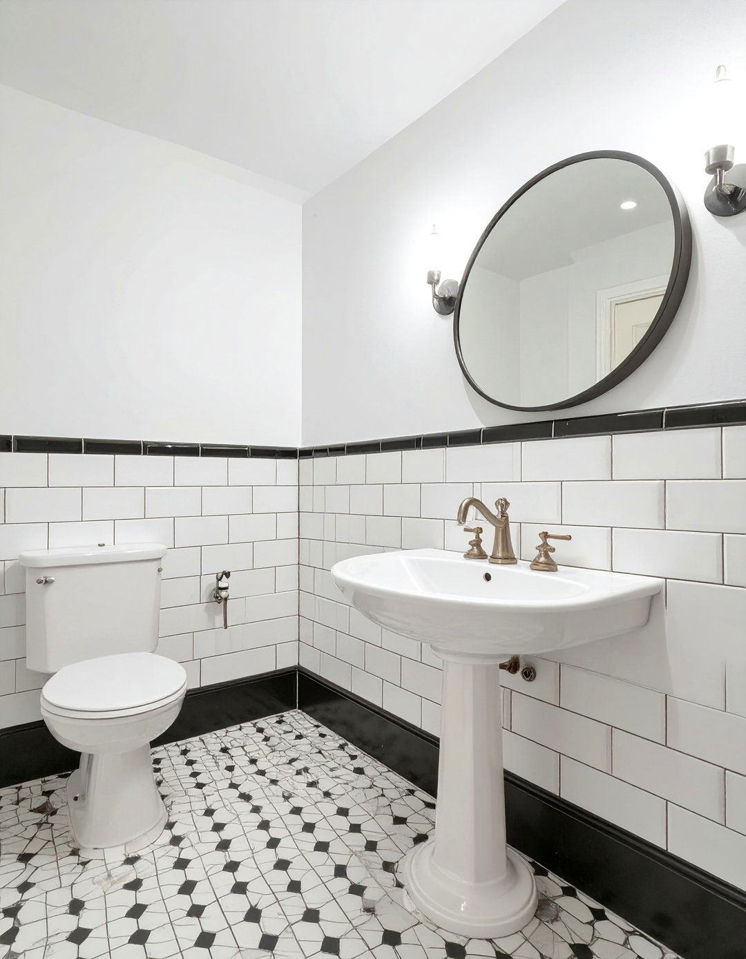 Cheerful Penny Tile Bathroom Floor to Wall - 30 bathroom wall tile ideas
