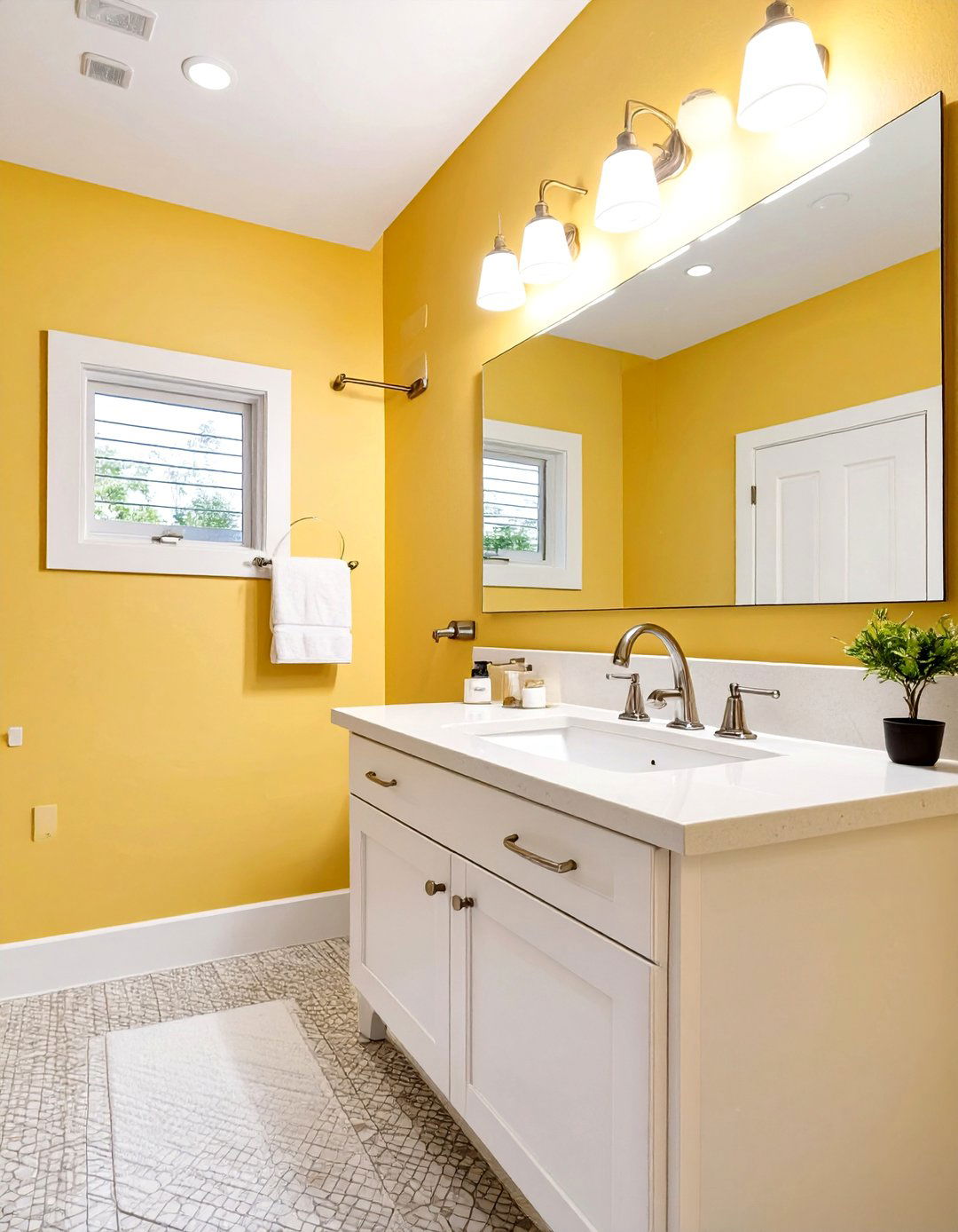 Cheerful Yellow Bathroom - 30 bathroom colors ideas