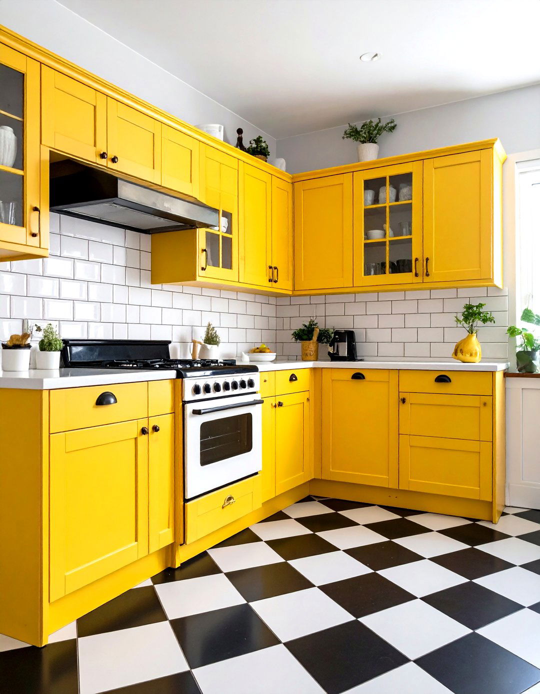 Cheerful Yellow Kitchen Cabinets - 30 kitchen cabinet colors ideas