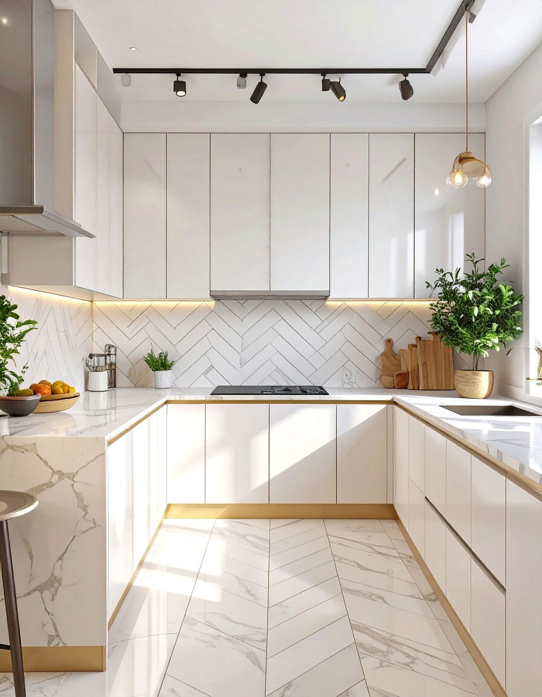 Chevron Pattern Backsplash - 30 backsplash designs