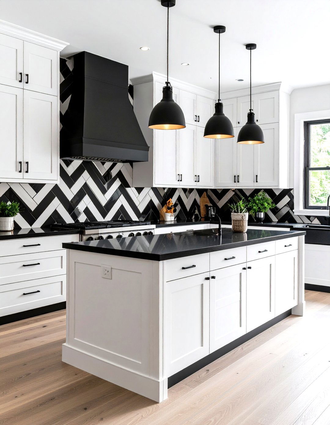 Chevron Pattern Tile Backsplash - 30 easy backsplash ideas