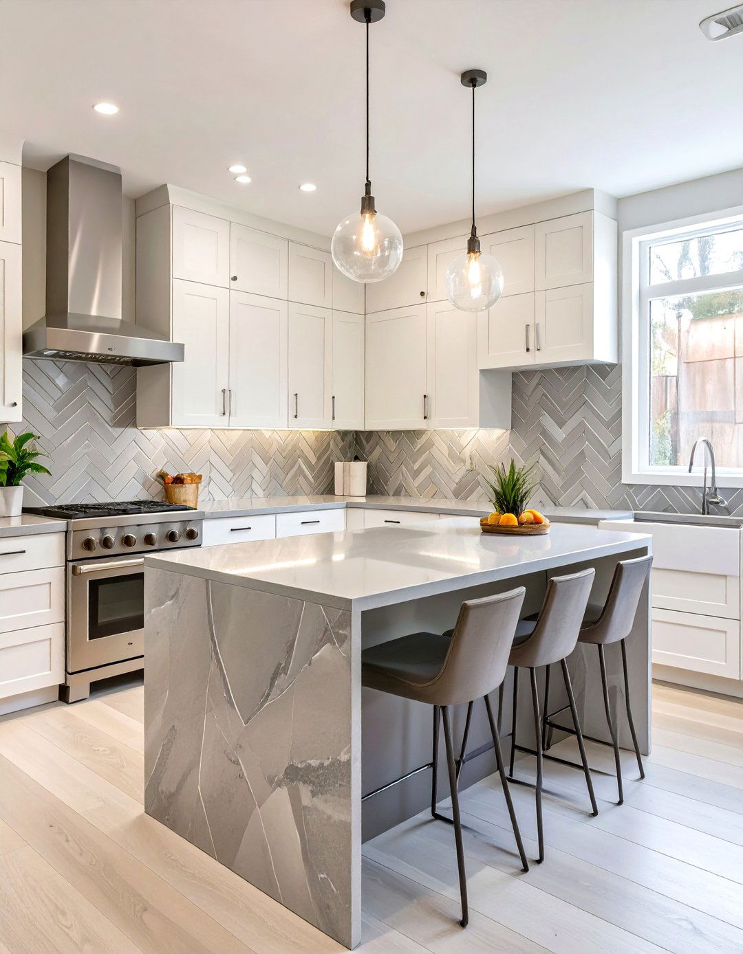Chevron Subway Tile Backsplash - 30 subway tile backsplash ideas