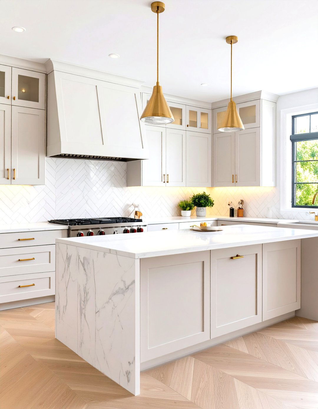 Chevron and Herringbone Pattern Kitchen Backsplash - 30 kitchen backsplash ideas 2023