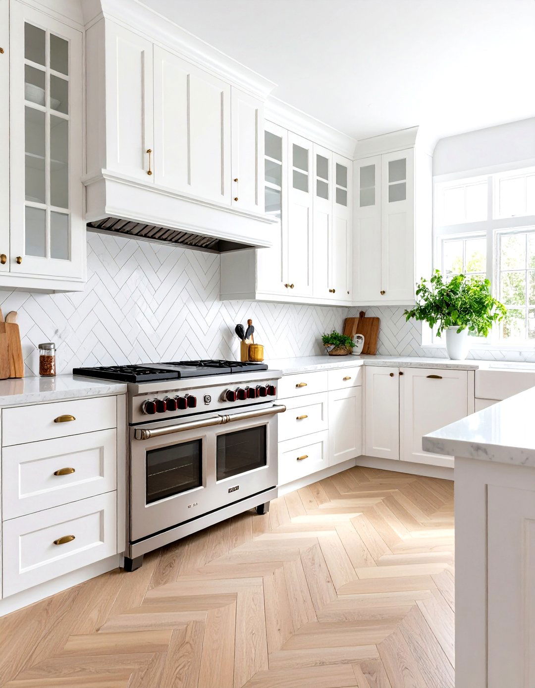 Chevron and Herringbone Patterns - 30 kitchen backsplash ideas 2025