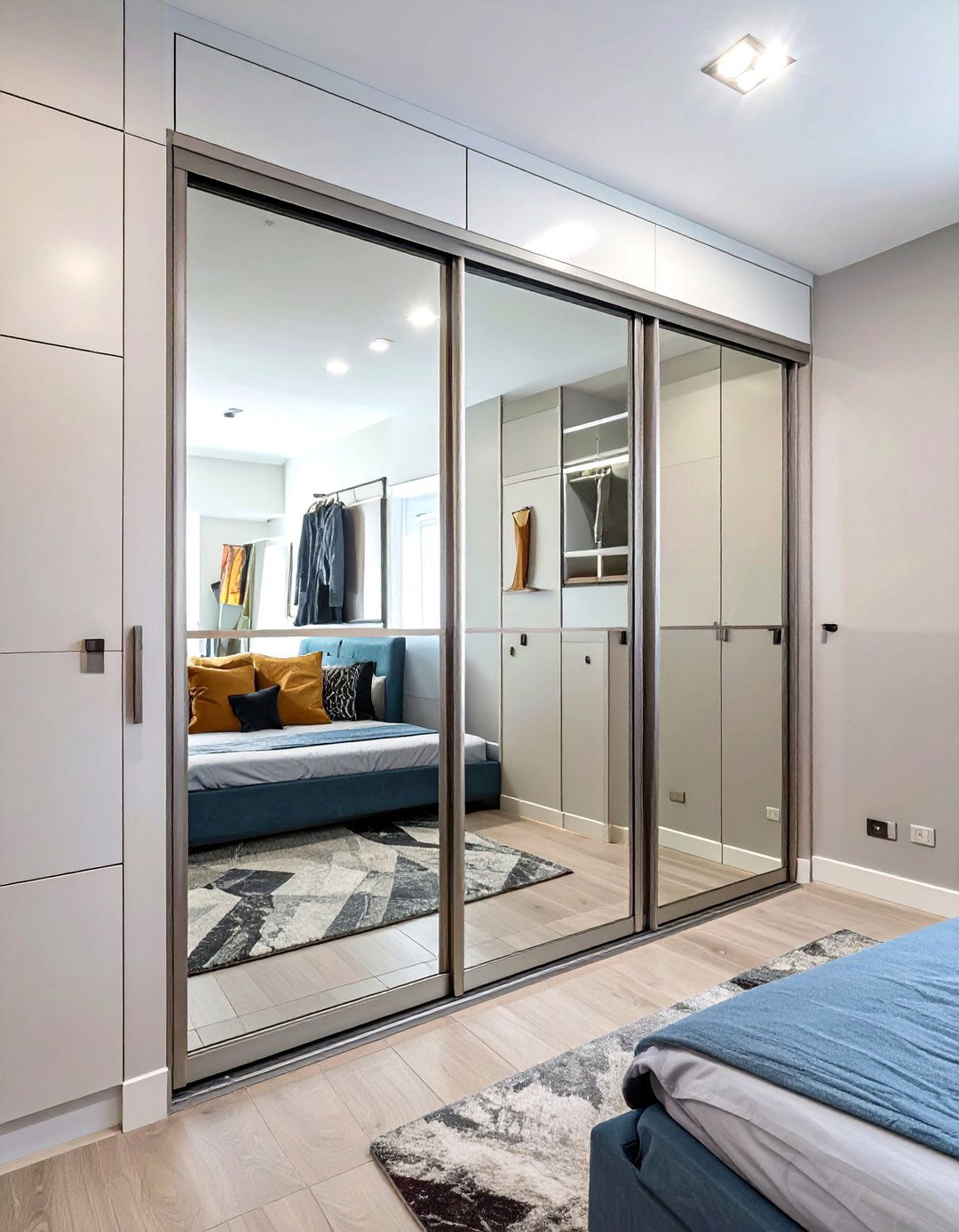 Chic Mirrored Bifold Doors - 30 closet doors ideas