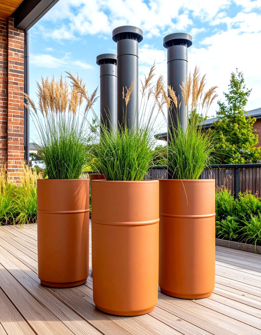 Chimney Flue Patio Planter - 30 patio planter ideas