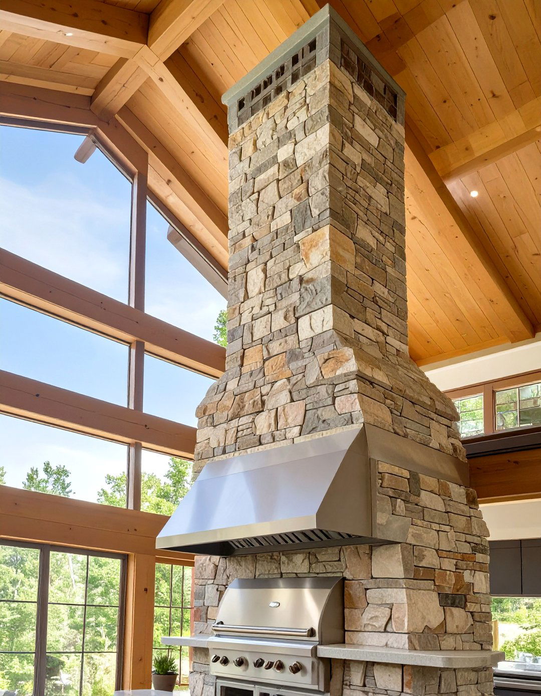 Chimney Style Outdoor Grill Exhaust Hood - 30 outdoor grill exhaust hood ideas