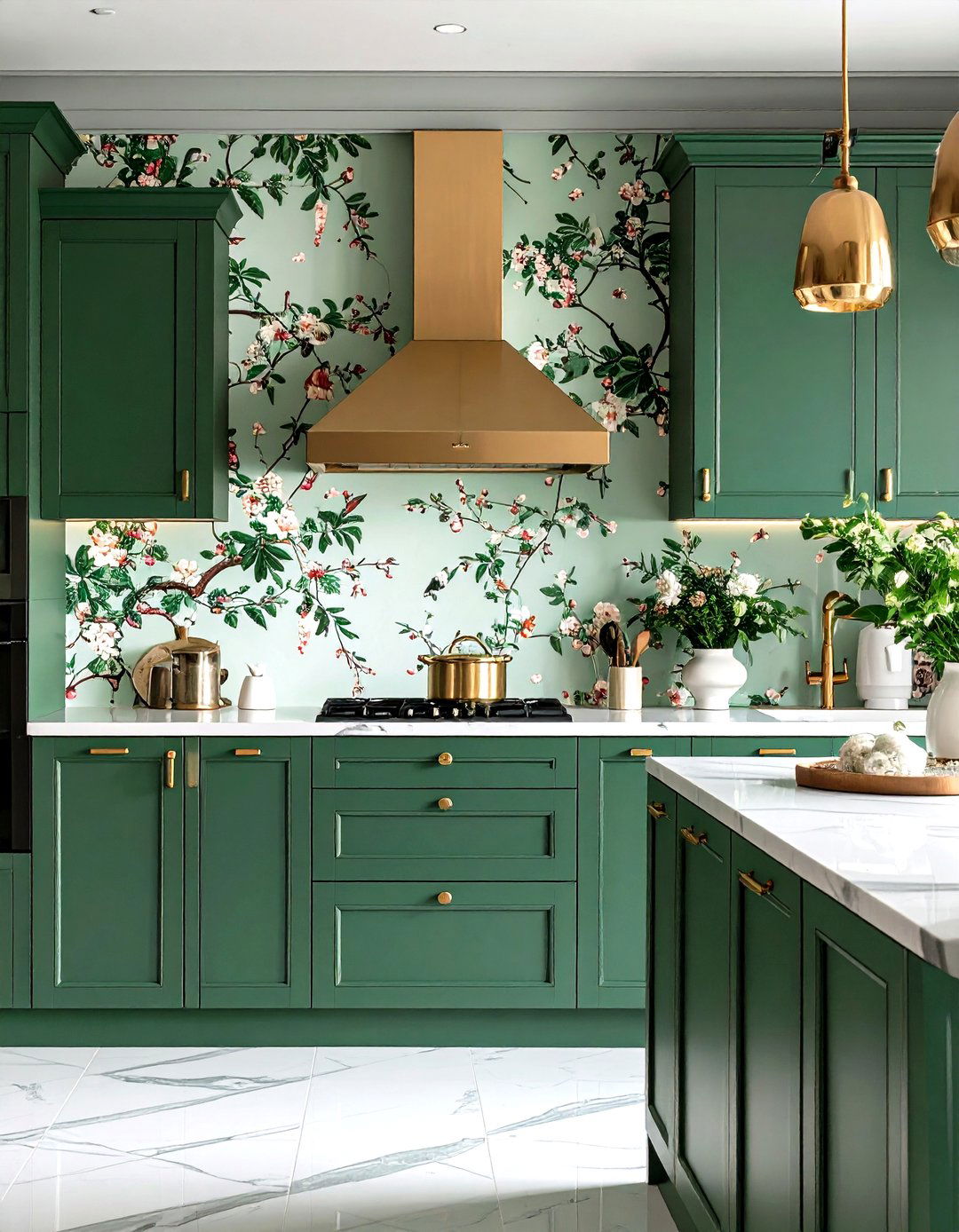 Chinoiserie Kitchen Wallpaper - 30 kitchen wallpaper ideas