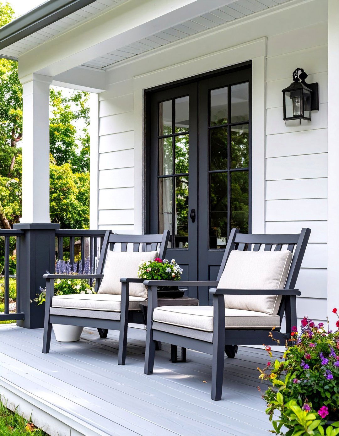 Chippendale Inspired Modern Porch Railing - 30 modern front porch railing ideas