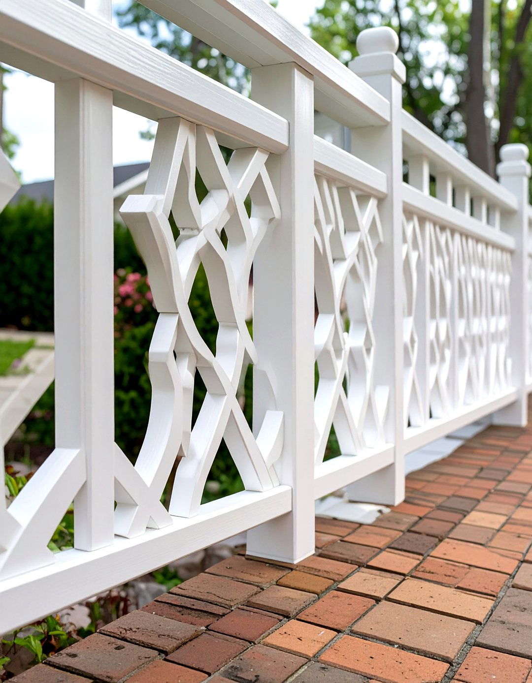 Chippendale Inspired Wood Deck Railing - 30 wood cheap deck railing ideas