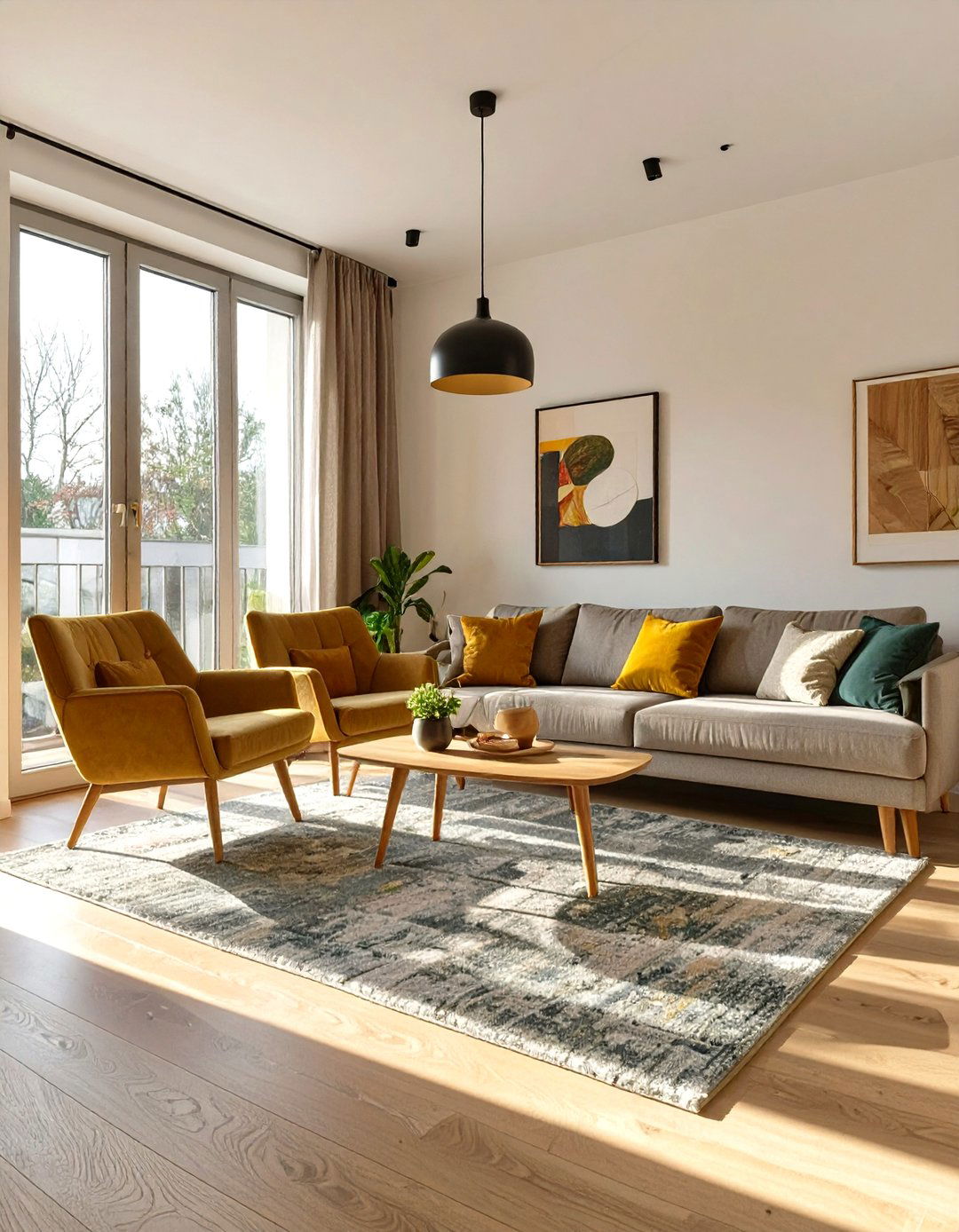 Choose Furniture with Exposed Legs - 30 very small living room ideas