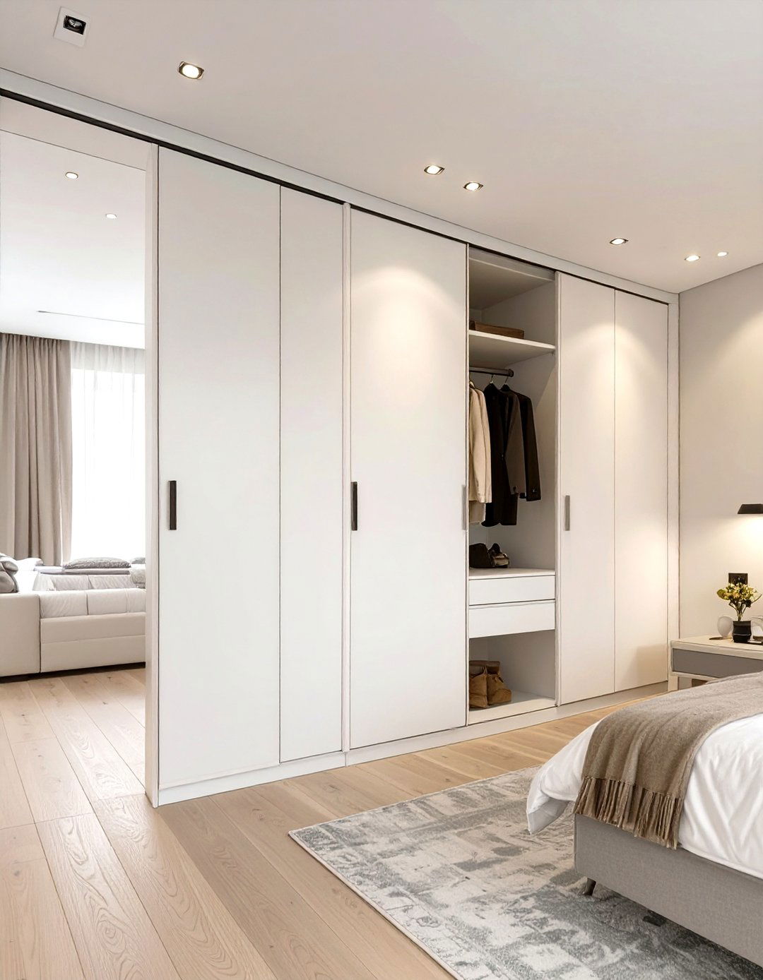 Choose Minimalist Wardrobe Doors for Your Master Bedroom - 30 simple master bedroom ideas