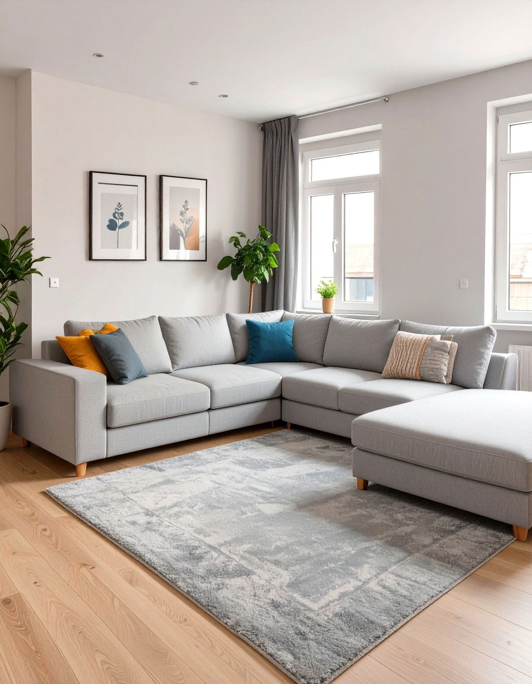 Choose a Slim Profile Sectional Sofa - 30 very small living room ideas