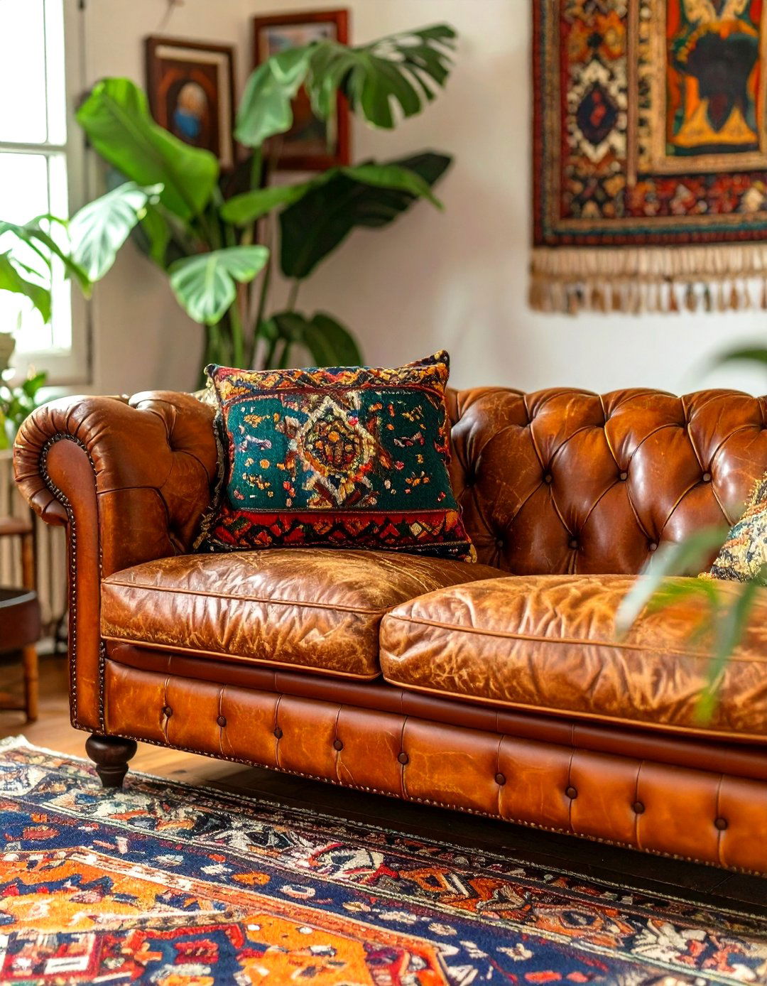 Choosing Worn Leather Furniture - 30 what is bohemian interior design ideas