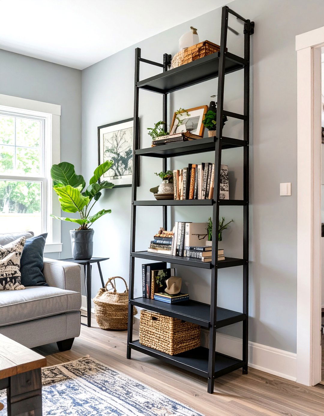 Choosing a Slim Profile Bookcase - 30 single wide small mobile home living room ideas