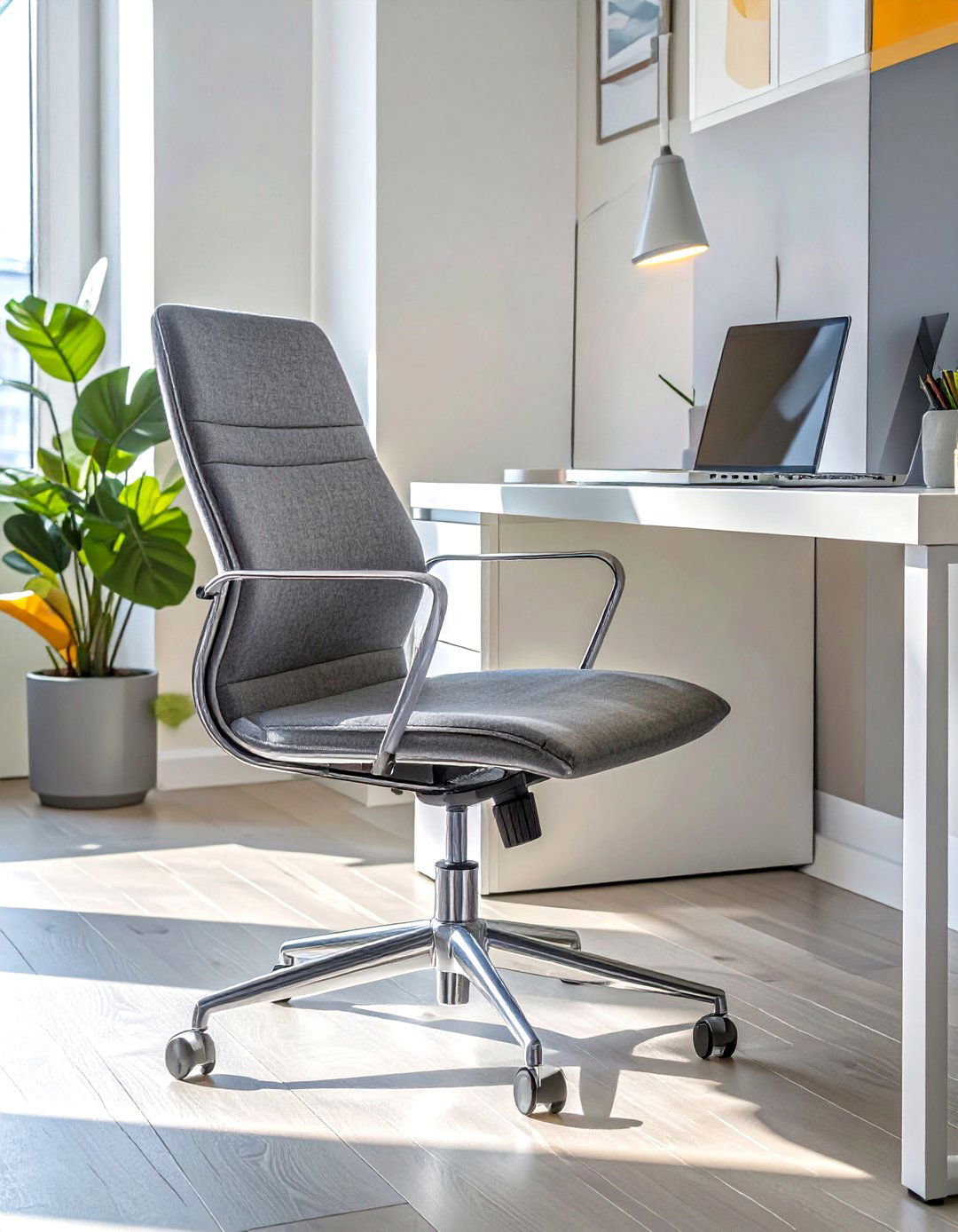 Choosing a Slim Profile Office Chair - 30 small office decor ideas for work